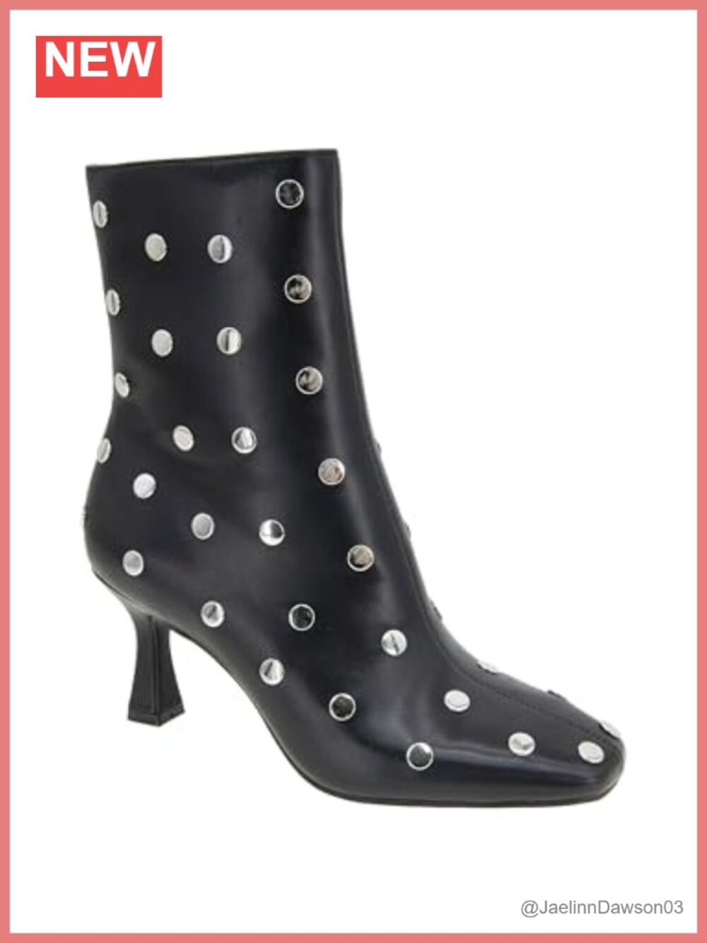 BCBG Faux Leather Snip Toe Bootie Mid Calf Zipper
